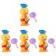 TOYANDONA 4 Sets Duck Bath Toy Summer Toy Bath Toys for Toddlers Toddler Bath Toys Animal Toys Infant Bathtub Summer Toddler Toys Gear Toy Rotating Sprinkler Modeling Baby Abs