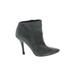 Vera Wang Ankle Boots: Gray Print Shoes - Women's Size 6 1/2 - Pointed Toe