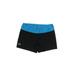 Under Armour Athletic Shorts: Blue Color Block Activewear - Women's Size Small