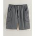 Blair Men's JohnBlairFlex Relaxed-Fit Full-Elastic Cargo Shorts - Grey - 34