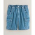 Blair Men's JohnBlairFlex Relaxed-Fit Full-Elastic Cargo Shorts - Denim - 38