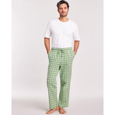 Blair Men's John Blair® Plaid Sleep Pants - Green - XL