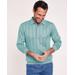 Blair Men's John Blair Long-Sleeve Tonal Polo Shirt - Blue - L