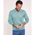 Blair Men's John Blair Long-Sleeve Tonal Polo Shirt - Blue - 3XL