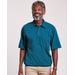 Blair Men's John Blair Short-Sleeve Banded-Bottom Polo - Blue - LGE