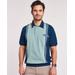 Blair Men's John Blair Colorblock Banded Bottom Polo - Blue - S