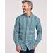 Blair Men's JohnBlairFlex Long-Sleeve Woven Plaid Shirt - Green - 2XL