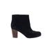 Cole Haan Nike Ankle Boots: Black Solid Shoes - Women's Size 7 1/2 - Almond Toe