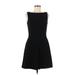 Alexander McQueen Casual Dress - A-Line High Neck Sleeveless: Black Print Dresses - New - Women's Size 42