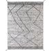 Brown/Gray 72 x 0.25 in Area Rug - Bokara Rug Co, Inc. Moroccan Hand-Knotted High-Quality Black & White Area Rug | 72 W x 0.25 D in | Wayfair