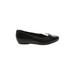 Earthies Flats: Ballet Wedge Classic Black Print Shoes - Women's Size 6 - Almond Toe