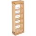 Rev-A-Shelf Pull Out Wall Filler Cabinet Wooden Organizer Wood in Brown | 33"H x 6"W x 11.13"D | Wayfair 432-WF33-6C