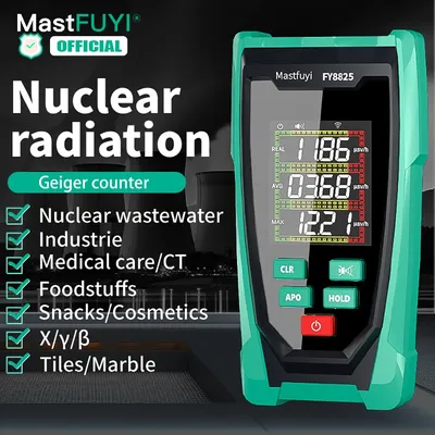 MASTFUYI-Compteur Geiger FY8825 Détecteur de Radiation Nucléaire Dosimètre Personnel Testeur de