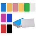 Plaque signalétique en métal pour cartes de visite feuille d'aluminium multicolore gravure au