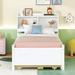 Red Barrel Studio® Izidora Solid Wood Platform Bed Wood in White | 41.2 H x 42.3 W x 85 D in | Wayfair 13E0F860019341D2BAE21FBC91F95B22