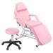 Inbox Zero Vegan Leather Tattoo Spa Facial Salon Recliner Adjustable Chair Set w/ 2 Trays Faux Leather in Pink | Wayfair