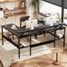 17 Stories Winstonn 70" U-Shaped Desk Wood/Metal in Black | 70 W x 39.4 D in | Wayfair 9A2F514089624A1685ADE70D5CCBC769