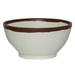 G.E.T. 10 Ounce Melamine Pottery-Style Salad/Soup Bowl, Glazed, Gray Set of 12 Melamine in White | Wayfair B-299-CRM