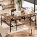 17 Stories Winstonn 70" U-Shaped Desk Wood/Metal in Black | 70 W x 39.4 D in | Wayfair FF5A4ABC710A4AC9B042FDFAFB058E64