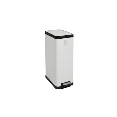 SVITA STM18 Mülleimer Treteimer 18l inkl. Inneneimer Softclose-Deckel Weiß Image