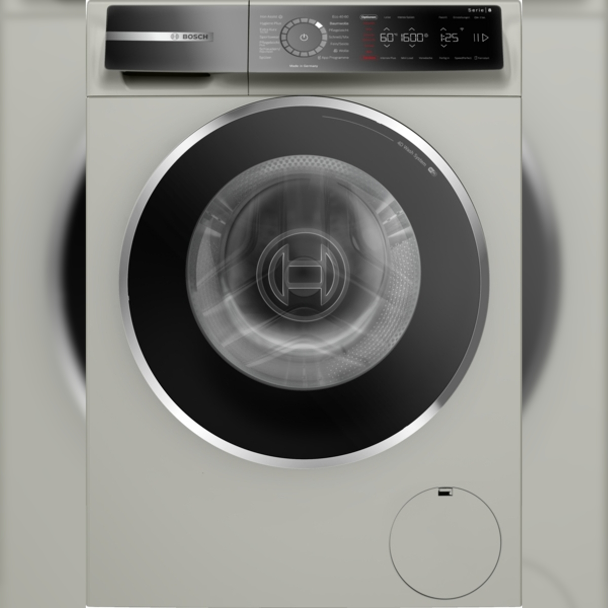 Siemens Bosch Serie 8 WGB2560X0 Waschmaschine, Frontlader, 10 kg, 1600 U/min., Silber-inox Image