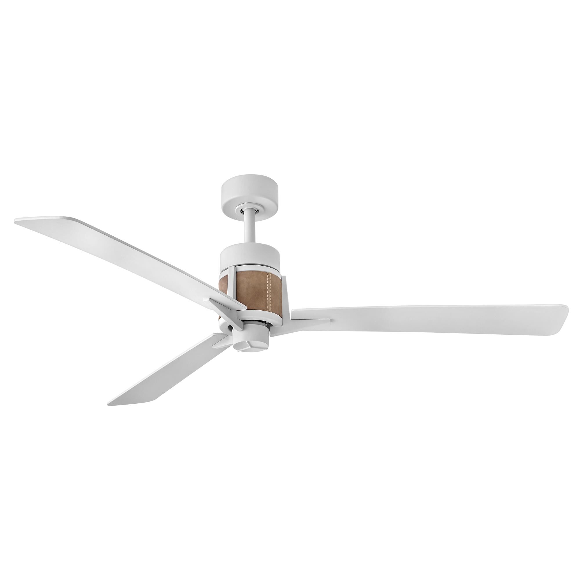 Hinkley Lighting Atticus 56 Inch Ceiling Fan with Light Kit - 906256FMW-LDD