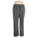 Le Suit Dress Pants - High Rise Boot Cut Boot Cut: Gray Bottoms - Women's Size 14