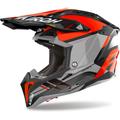 Airoh Aviator 3 Saber Casque de motocross, gris-orange, taille S