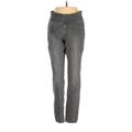 Jag Jeans Jeggings - Mid/Reg Rise: Gray Bottoms - Women's Size 2 Petite - Dark Wash