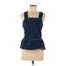 m.i.h Jeans Sleeveless Blouse: Blue Tops - Women's Size Small