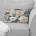 Designart "Farmhouse Blue And White Floral Gardens I" Floral Printed Throw Pillow