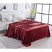 Solid Color Coral Fleece Plush Microfiber Blanket