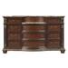 Lucca 11-Drawer 68 in. W Dresser with Marble Top