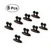 NUOLUX 8 Pcs Car Wire Cord Clip Vehicle Wire Clip Charger Mounts Cable Tie Fixer Organizer Holder Car Fixed Clamp Desk Wall Cable Wire Clips (Black)