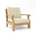 Riviera Luxe Teak Lounge Chair with Sunbrella Cushions