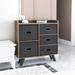 Easy Pull Fabric Drawers Dresser, Sturdy MDF Frame And Wood Top Closet Storage