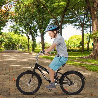 Kids Bike, Kids' Cruiser Bike with Coaster Brake and Training Wheels, 12-14-16-18-20 inch