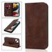 Feishell Wallet Case for iPhone 15 Plus Built-in Magnet Compatible with Magsafe Charger Premium PU Leather Magnetic Closure Flip Holder RFID Blocking Card Slots Anti-falling Phone Cover Coffee