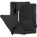 Kebiory for Samsung Galaxy Tab S9 Plus 12.4 Tablet Case Heavy-Duty Shoulder Strap Shockproof with Pen Holder Protective Case for Samsung Galaxy Tab S9 Plus/Galaxy Tab S9 FE Plus (Black/Black)