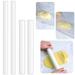 Mairbeon 2Pcs Rolling Pin Guide Reusable Food Grade Heat Resistant Acrylic Measuring Dough Balance Thickness Ruler Home Supply