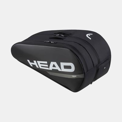 HEAD Tour Racquet Bag L 9 Pack Black/White Tennis Bags