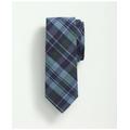 Brooks Brothers Men's Cotton Madras Tie | Dark Blue | Size Regular