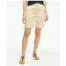 Brooks Brothers Women's Stretch Cotton Twill Bermuda Shorts | Natural | Size 16