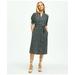 Brooks Brothers Women's Viscose Georgette Shirt Dress | Navy | Size 12