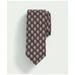 Brooks Brothers Men's Silk Flower Tie | Brown | Size L/XL