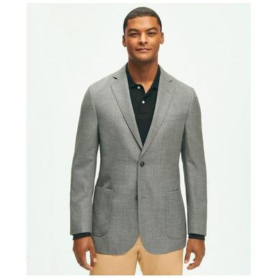 Brooks Brothers Men's Classic Fit Wool Hopsack Pat...
