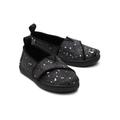 TOMS Kids Tiny Black Alpargata Cosmic Glitter Toddler Shoes, Size 5