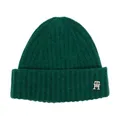 Tommy Hilfiger , fluffy beanie ,Green female, Sizes: ONE SIZE