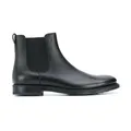 Tod's , Black Ankle Boots with Round Toe and Elastic Inserts ,Black male, Sizes: 6 UK