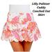 Lilly Pulitzer Skirts | Lilly Pulitzer Cuddy Skirt Conched Out Print | Tiered Mini Skirt | Size 2 | Color: Pink/White | Size: 2